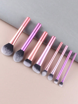 12pcs Multifunctional Makeup Brushes Set Including Powder Brush, Blush Brush, Foundation Brush, Eyeshadow Brush, Blending Brush, Contour Brush, Plus A Bevelled Beauty Sponge, A Round Beauty Sponge And A White Powder Puff - Negative Apparel
