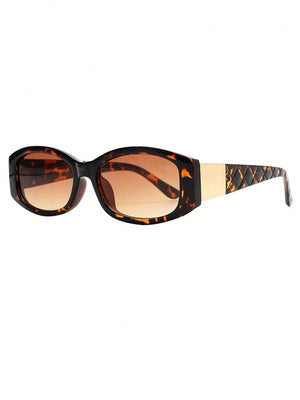 1pc Classic & Vintage Small Frame Fashion Eyeglasses For Outdoor Travel - Negative Apparel