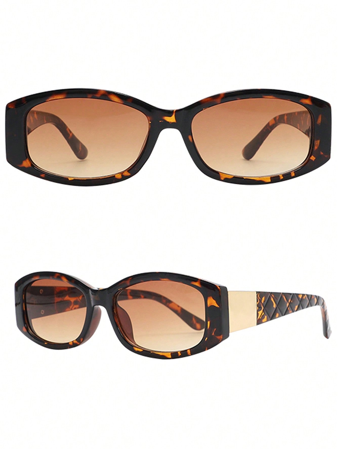 1pc Classic & Vintage Small Frame Fashion Eyeglasses For Outdoor Travel - Negative Apparel