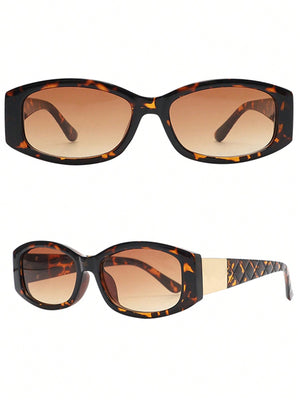 1pc Classic & Vintage Small Frame Fashion Eyeglasses For Outdoor Travel - Negative Apparel