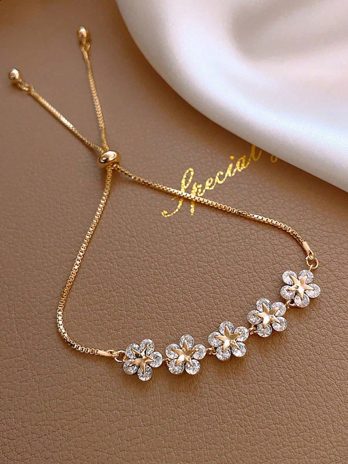 1pc Fashionable Petal Design Women Bracelet FD - Negative Apparel