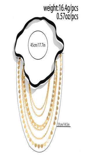 1pc Multilayer Elastic Band & Chain Design Sexy Thigh Chain For Women FD - Negative Apparel