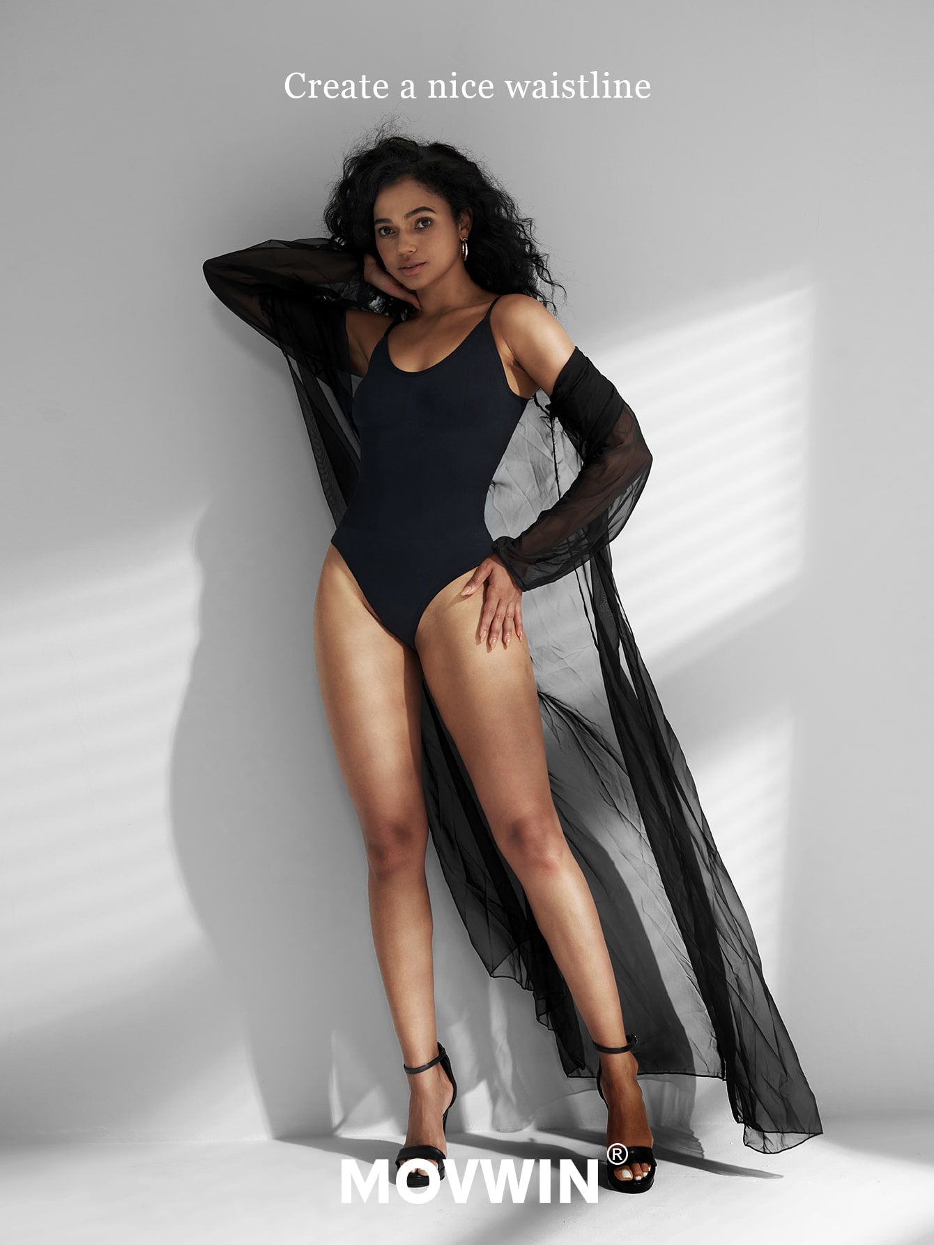 1pc Seamless Tummy Control Bodysuit Shapewear With Thong For Women - Negative Apparel