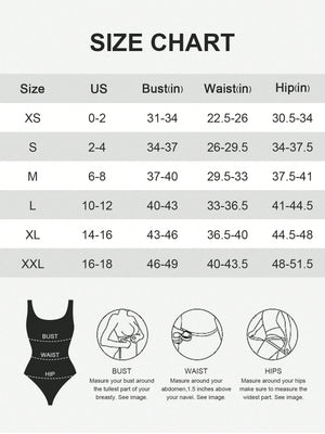 1pc Seamless Tummy Control Bodysuit Shapewear With Thong For Women - Negative Apparel
