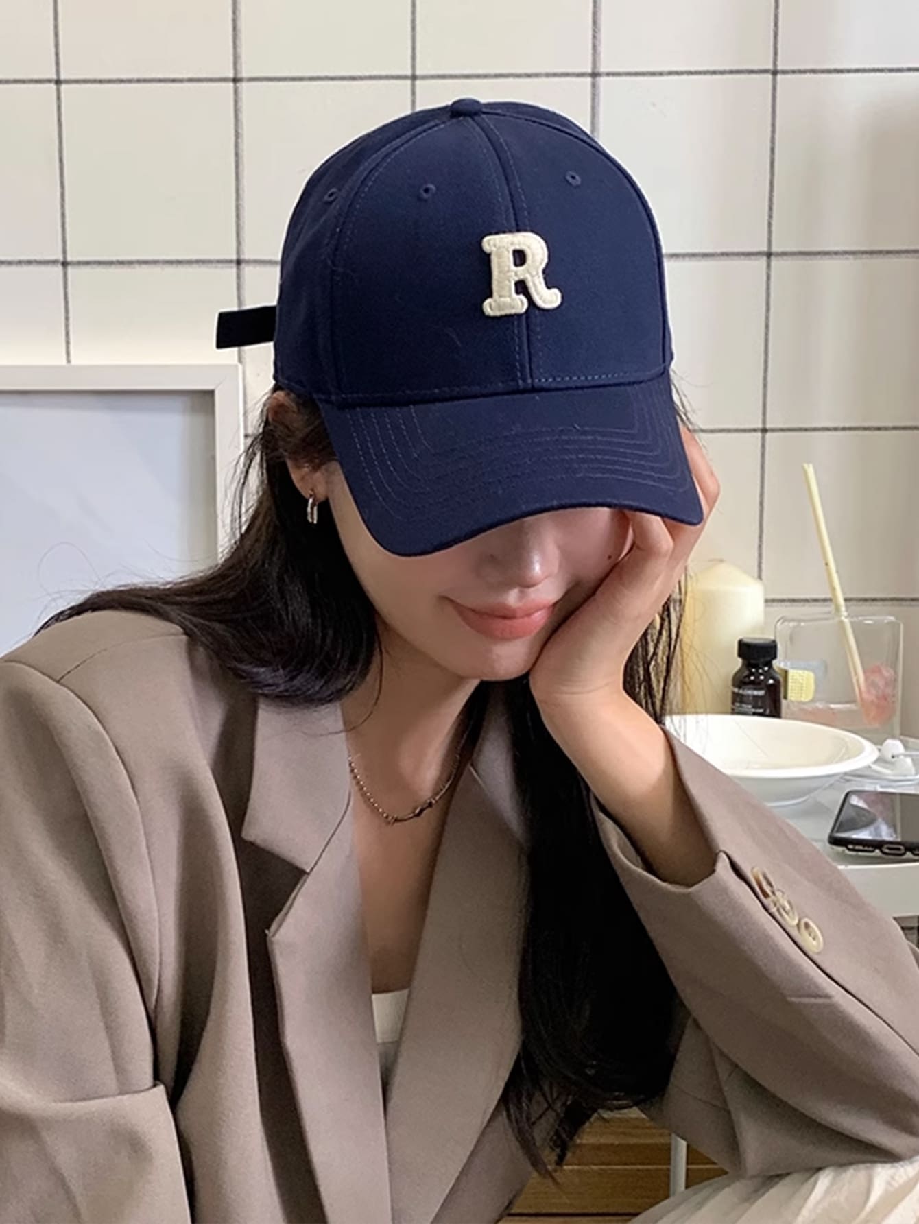 1pc Unisex Letter Embroidered Fashion Baseball Cap For Daily Decoration Casual - Negative Apparel