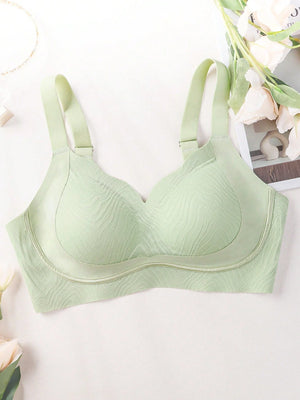 1pc Women Plus Size Seamless Wireless Bra - Negative Apparel