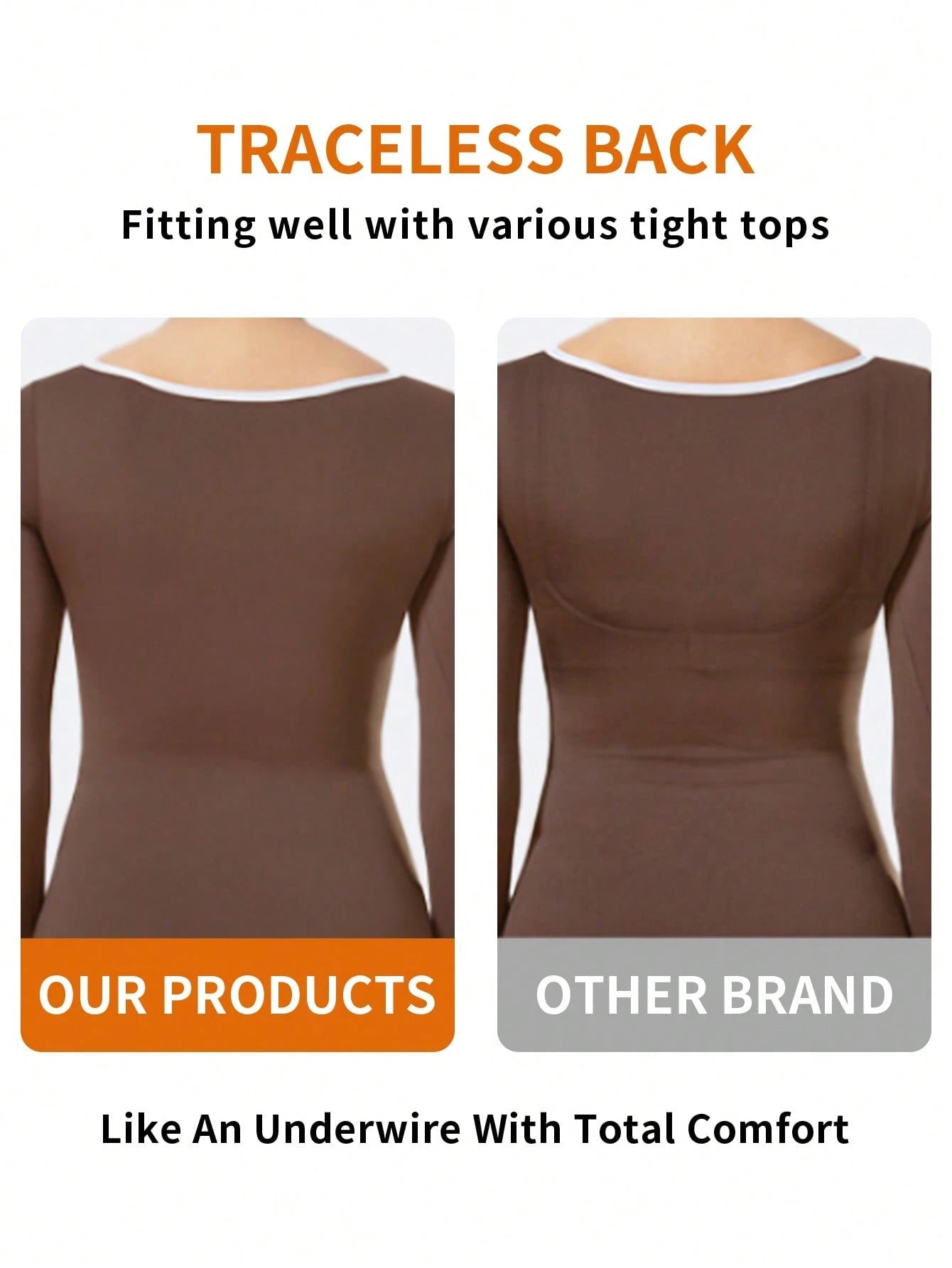 1pc Women Plus Size Seamless Wireless Bra - Negative Apparel