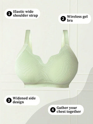 1pc Women Plus Size Seamless Wireless Bra - Negative Apparel