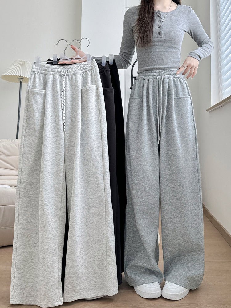 2024 high waist lazy wide leg pants loose casual sports pants Negative Apparel