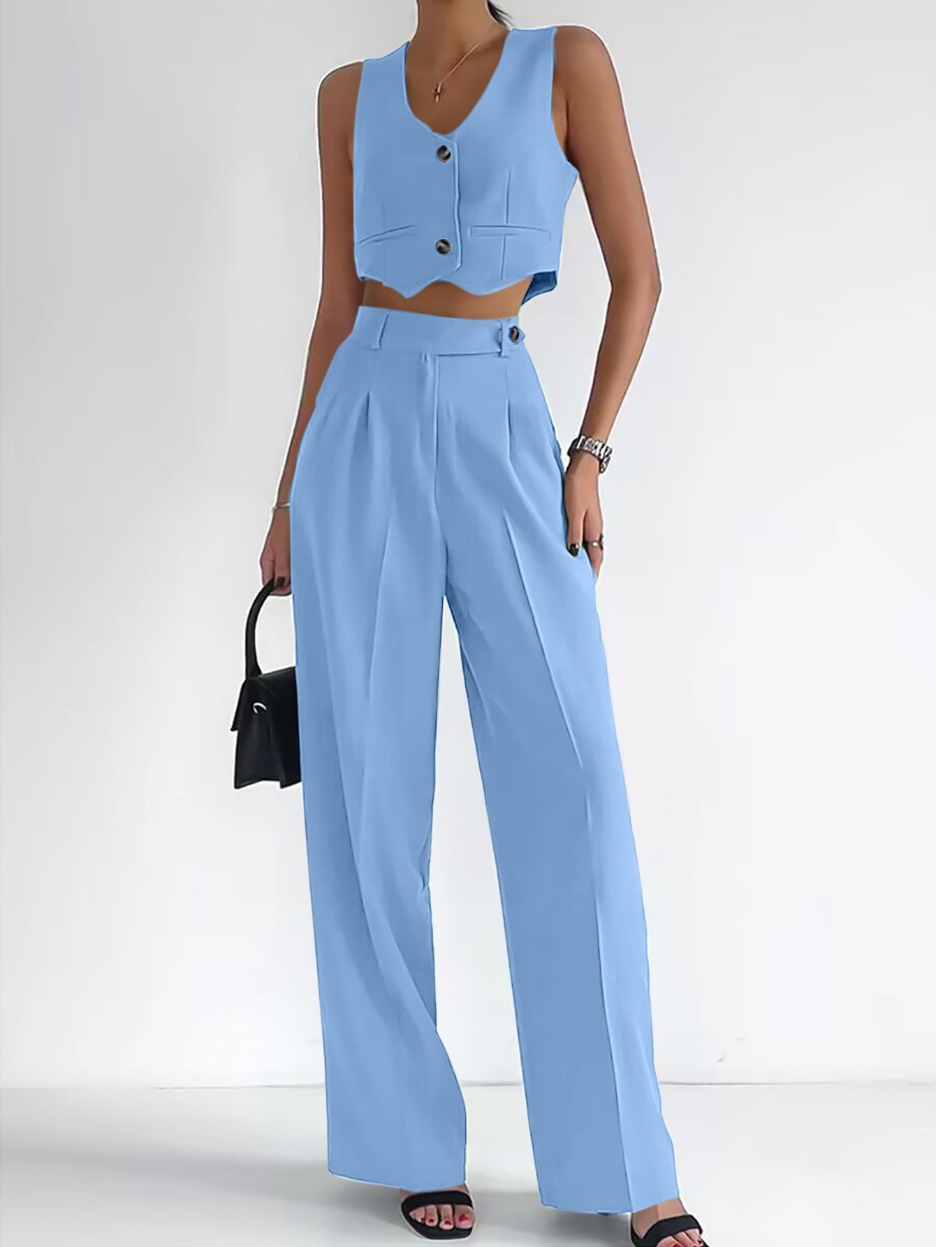 2025 Casual Vest Suit Women's Office Wear - Negative Apparel