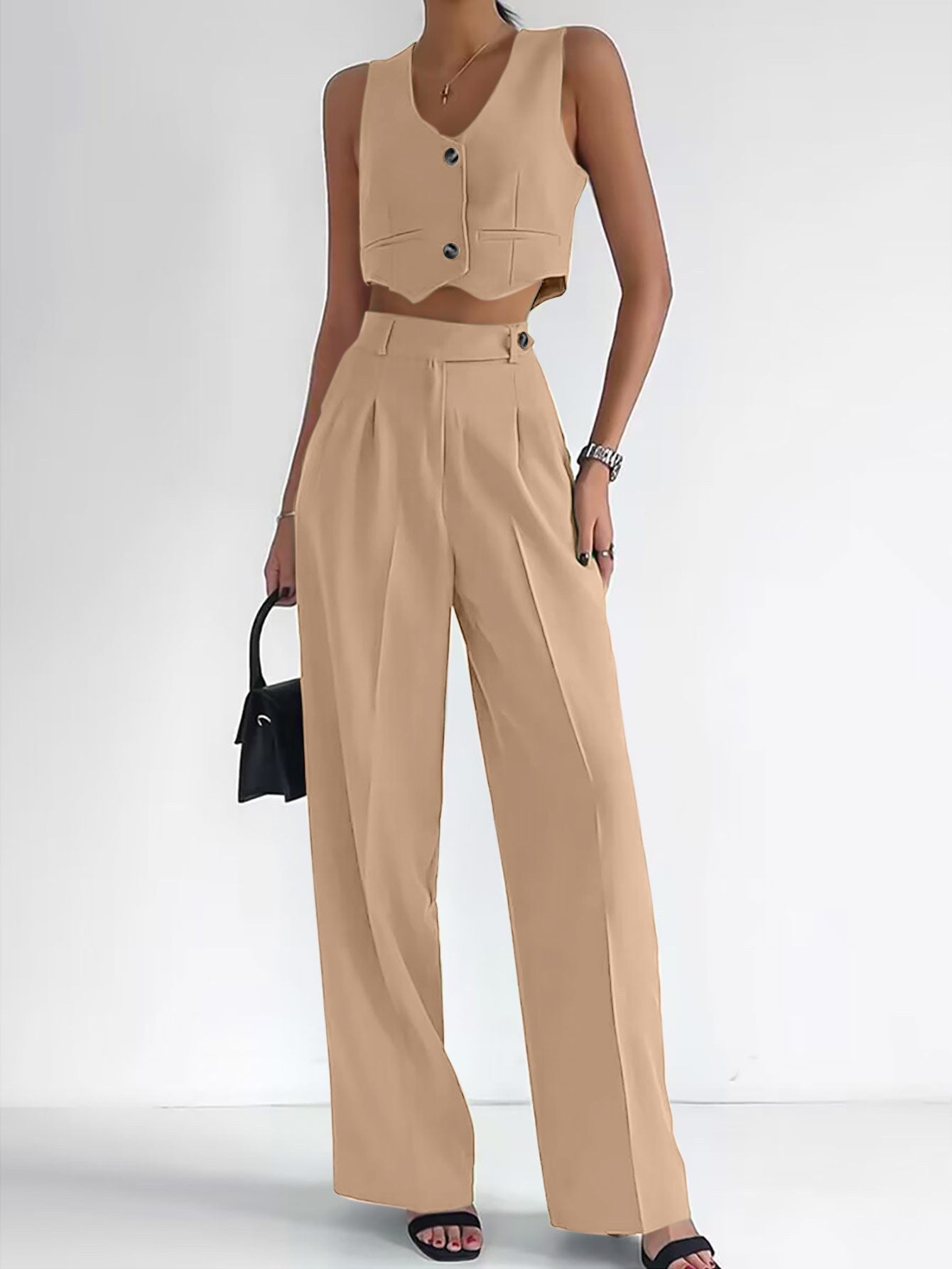 2025 Casual Vest Suit Women's Office Wear - Negative Apparel