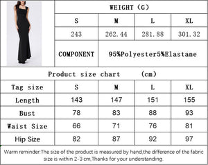 2025 New Arrival bodycon square - neck vest dress sxy slimming long fishtail dress - Negative Apparel