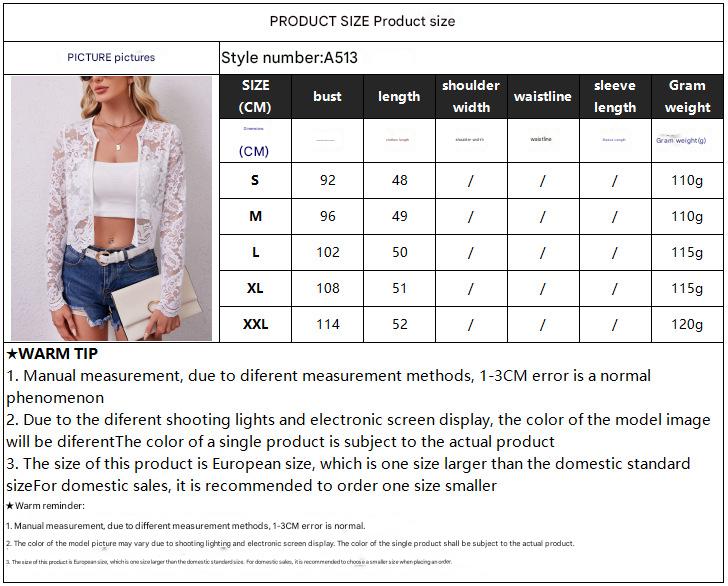 2025 new autumn and winter elegant ladies long - sleeved perspective lace jacket cardigan top - Negative Apparel