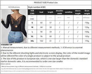 2025 new elegant back hollow sticker Hu Die lace long - sleeved solid color T-shirt slim top - Negative Apparel
