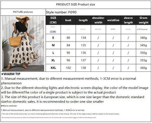 2025 new elegant women's geometric printing round neck bubble sleeve hem ruffle edge dress - Negative Apparel