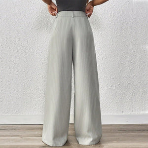 2025 new European and American style loose temperament straight wide - leg trousers women - Negative Apparel