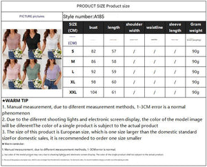 2025 new fan - shaped front and back V - neck lace stitching slim fit T-shirt short - sleeved tops for women - Negative Apparel