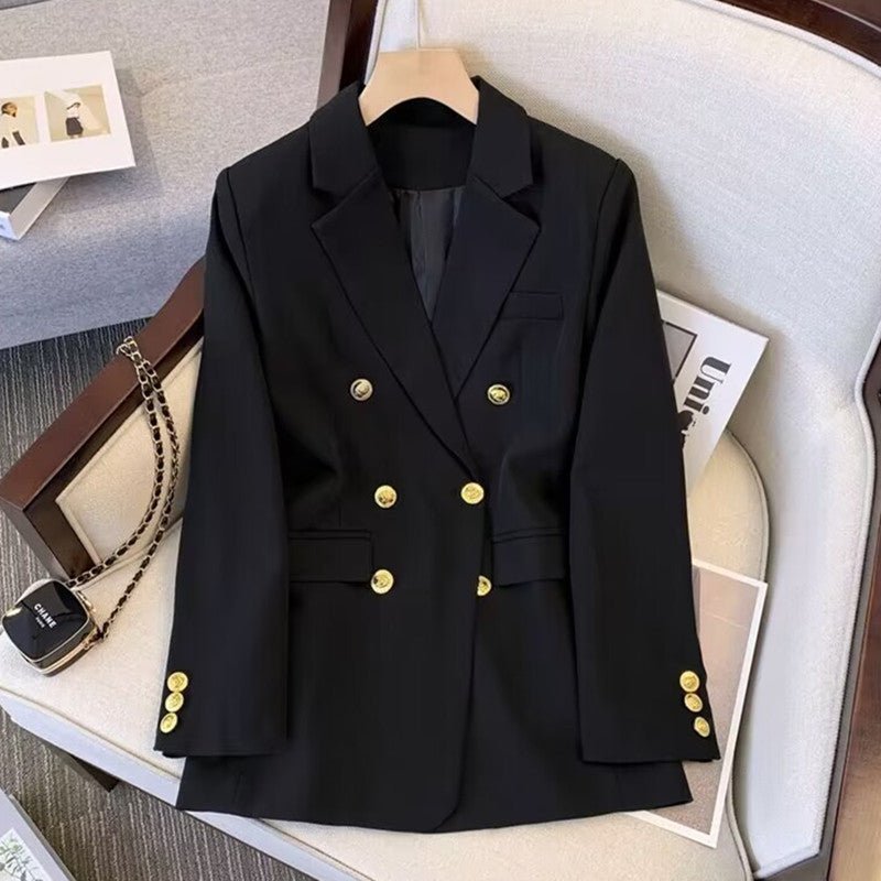 2025 new goddess suits for women, popular Korean style, high - end lazy style, casual and versatile women office suit - Negative Apparel