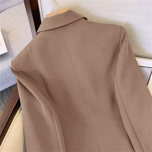 2025 new goddess suits for women, popular Korean style, high - end lazy style, casual and versatile women office suit - Negative Apparel