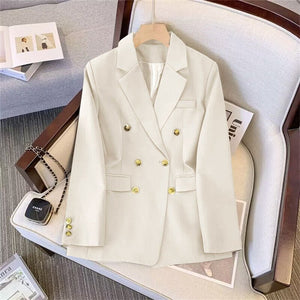 2025 new goddess suits for women, popular Korean style, high - end lazy style, casual and versatile women office suit - Negative Apparel