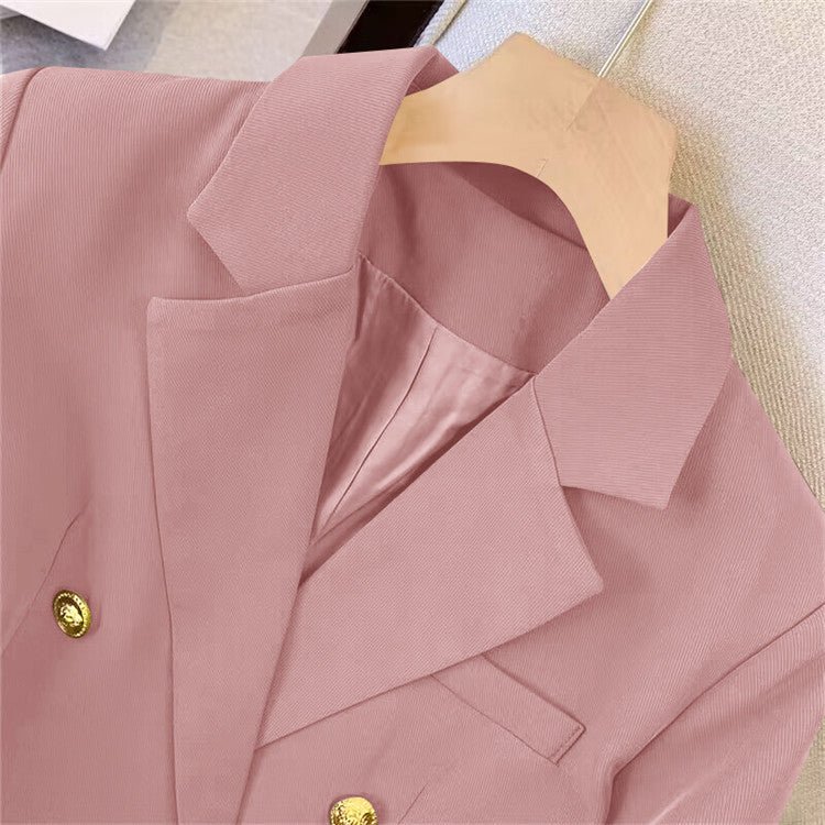 2025 new goddess suits for women, popular Korean style, high - end lazy style, casual and versatile women office suit - Negative Apparel