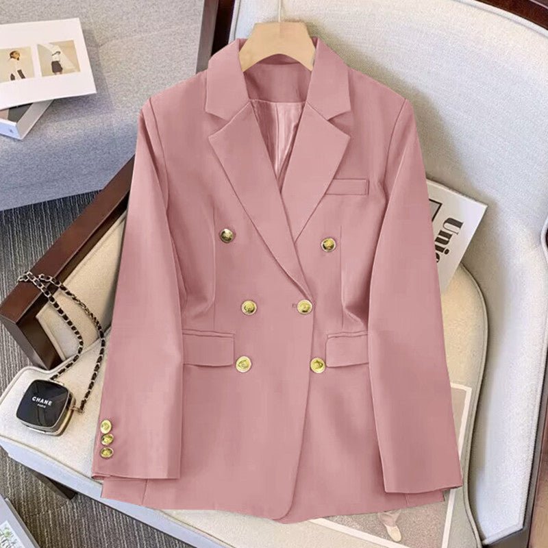 2025 new goddess suits for women, popular Korean style, high - end lazy style, casual and versatile women office suit - Negative Apparel