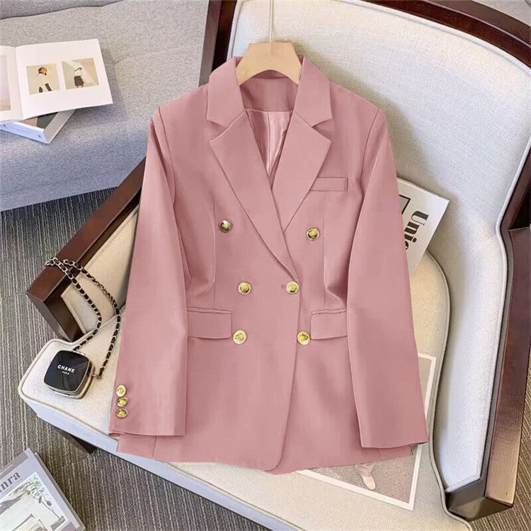 2025 new goddess suits for women, popular Korean style, high - end lazy style, casual and versatile women office suit - Negative Apparel