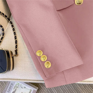 2025 new goddess suits for women, popular Korean style, high - end lazy style, casual and versatile women office suit - Negative Apparel