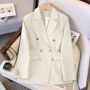 2025 new goddess suits for women, popular Korean style, high - end lazy style, casual and versatile women office suit - Negative Apparel