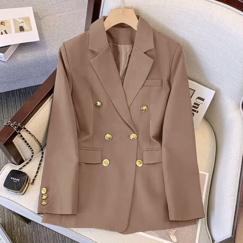 2025 new goddess suits for women, popular Korean style, high - end lazy style, casual and versatile women office suit - Negative Apparel