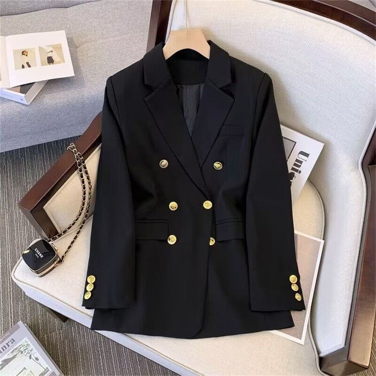 2025 new goddess suits for women, popular Korean style, high - end lazy style, casual and versatile women office suit - Negative Apparel