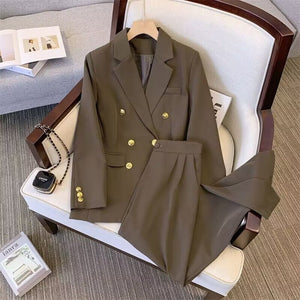 2025 new high - end casual Korean suit pants two - piece suit - Negative Apparel