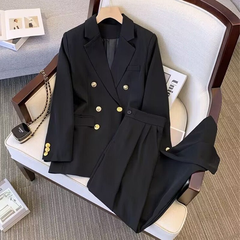 2025 new high - end casual Korean suit pants two - piece suit - Negative Apparel