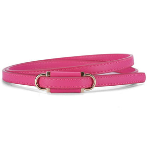 2025 new style non - porous thin PU leather belt for women, high - end versatile decorative clothing outerwear belt - Negative Apparel