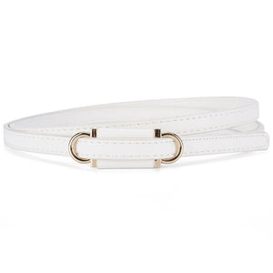 2025 new style non - porous thin PU leather belt for women, high - end versatile decorative clothing outerwear belt - Negative Apparel
