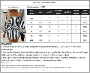 2025 new women's fashion loose off - the - shoulder lantern sleeves asymmetrical hem striped shirt - Negative Apparel