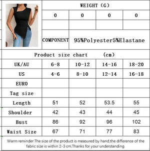 2025 spring and summer oblique collar slim short solid color top - Negative Apparel