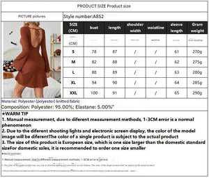 2025 spring elegant women's brown texture halter bow horn sleeve dress - Negative Apparel