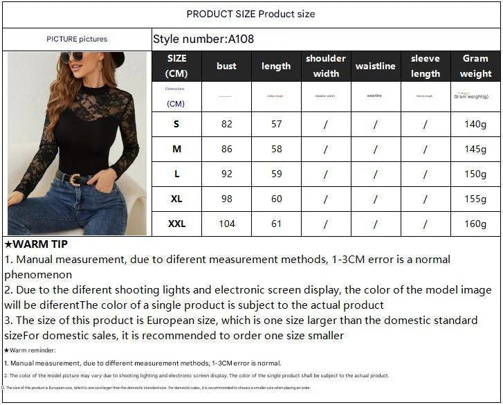 2025 spring new fashion lace splicing long - sleeved small stand - up collar pullover bottom T-shirt top women - Negative Apparel