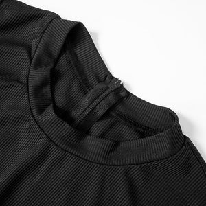 2025 spring new solid color slim high waist sleeveless wide leg jumpsuit - Negative Apparel