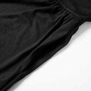 2025 spring new solid color slim high waist sleeveless wide leg jumpsuit - Negative Apparel