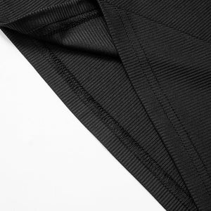 2025 spring new solid color slim high waist sleeveless wide leg jumpsuit - Negative Apparel