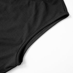 2025 spring new solid color slim high waist sleeveless wide leg jumpsuit - Negative Apparel