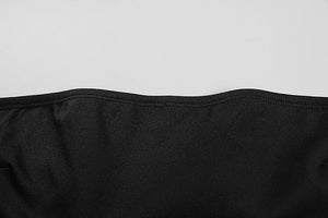 2025 spring new style fashion wrapped chest waist slimming pleated A - line dress - Negative Apparel