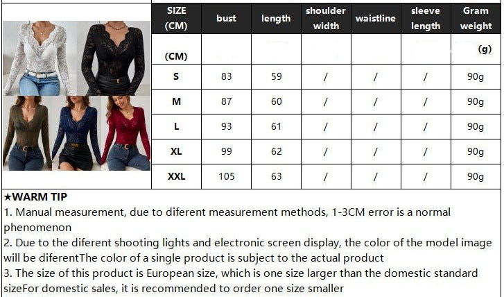 2025 spring new sxy single - layer floral lace fan - shaped decorative blouse tops for women - Negative Apparel