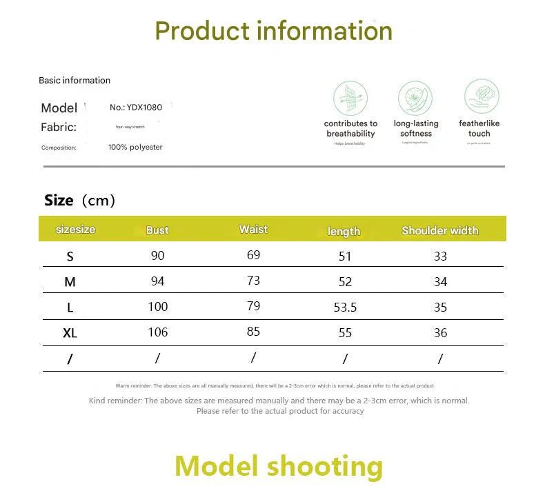 2025 summer and commuter style fake two - piece shirt for women - Negative Apparel