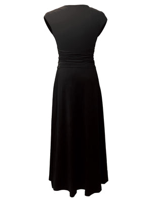 2025 Summer Casual Knitted Short Sleeve Navel Top High Waist Midi Skirt 2 - Piece Set - Negative Apparel