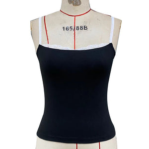 2025 summer new foreign trade slim - fit small vest top - Negative Apparel