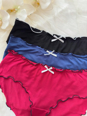 3pcs/Set Women's Plus Size Underwear Set - Negative Apparel