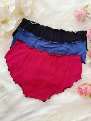 3pcs/Set Women's Plus Size Underwear Set - Negative Apparel